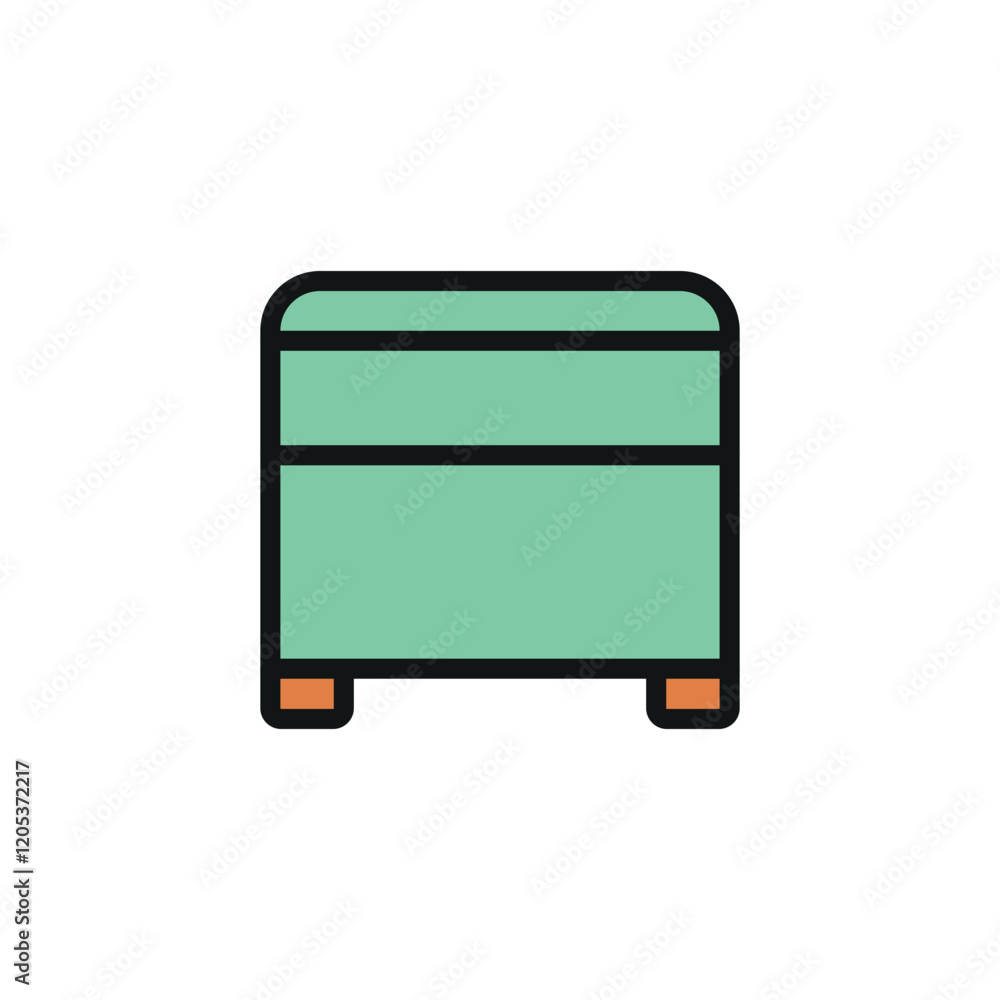 Ottoman chair sofa icon represents comfort and versatility, perfect for home decor, interior design, and modern furniture illustrations. Ottoman chair sofa icon represents comfort and versatility, perfect for home decor, interior design, and modern furniture illustrations.