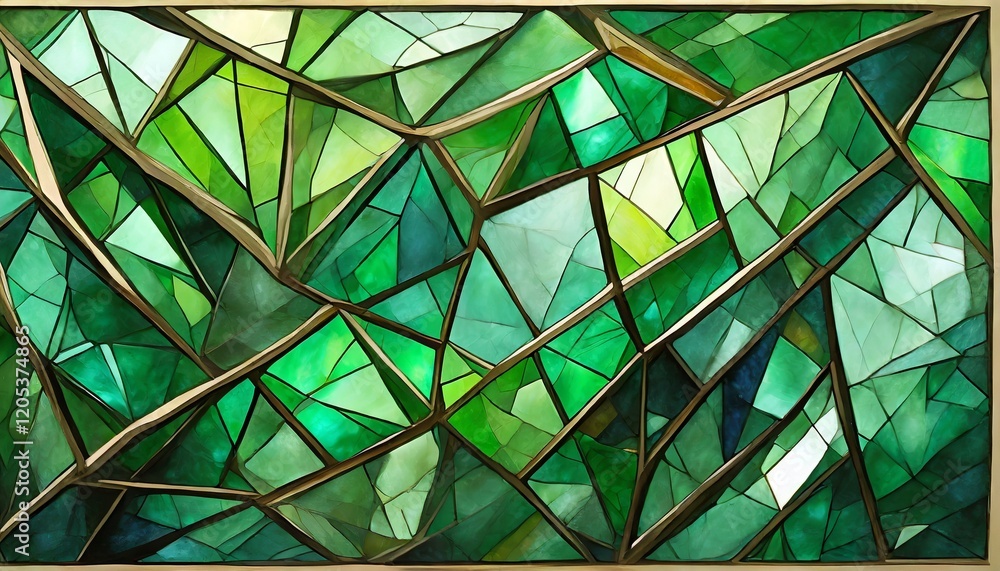 Fototapeta premium Alexandrite crystal stained glass texture, bright shades of colors and geometric shapes pattern