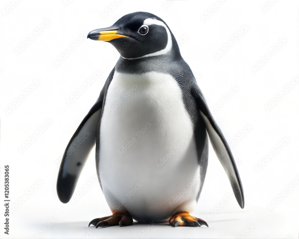 Fototapeta premium Penguin on white.