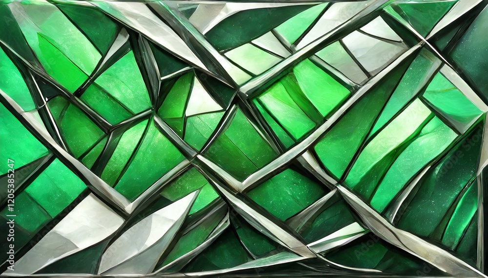 Jade crystal stained glass texture, bright shades of colors and geometric shapes pattern Jade crystal stained glass texture, bright shades of colors and geometric shapes pattern