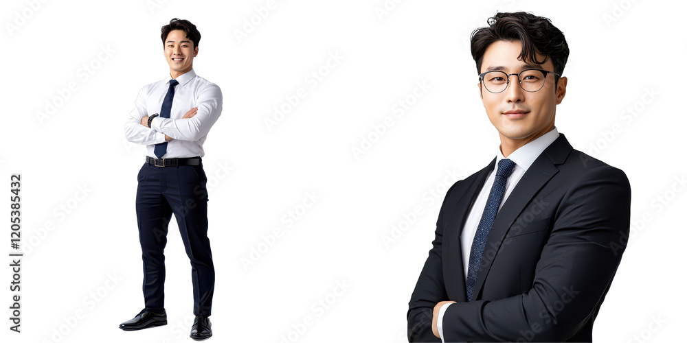 Professional Asian Man in Business Attire with Confidence and Charisma Professional Asian Man in Business Attire with Confidence and Charisma