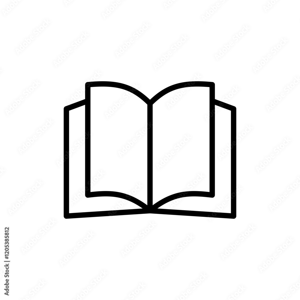 Book icon vector. open book sign and symbol. ebook icon Book icon vector. open book sign and symbol. ebook icon
