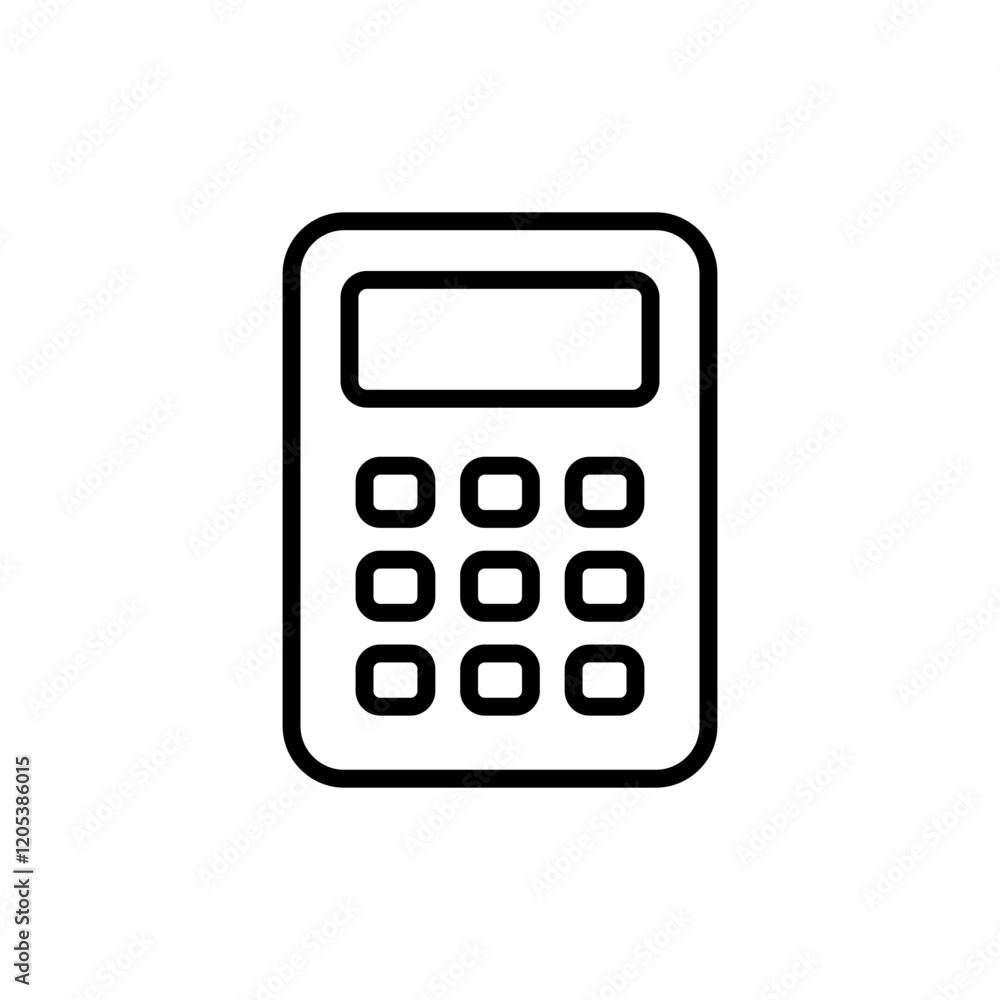 Calculator icon vector. Accounting calculator sign and symbol. Calculator icon vector. Accounting calculator sign and symbol.