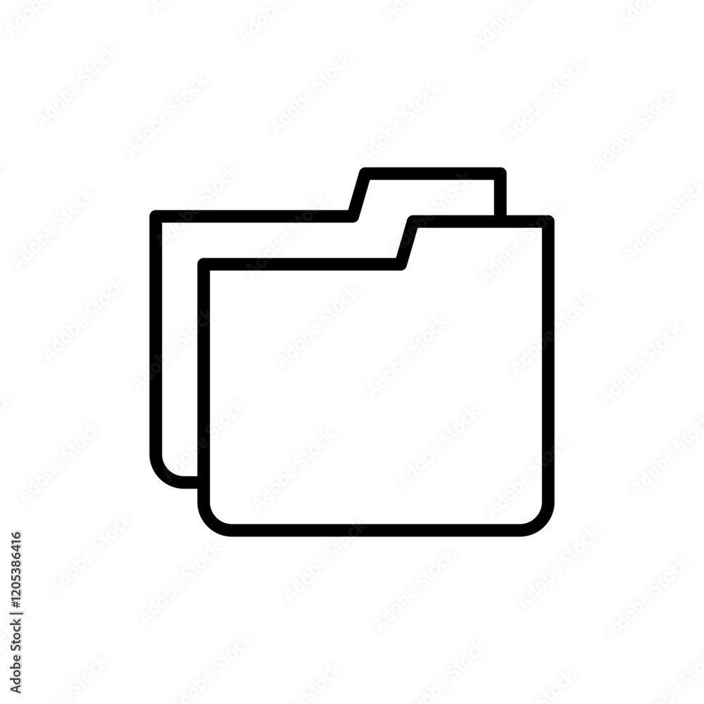 Folder icon vector. folder sign and symbol Folder icon vector. folder sign and symbol