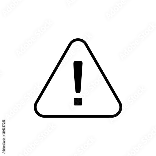 Exclamation danger icon vector. attention sign and symbol. attention sign