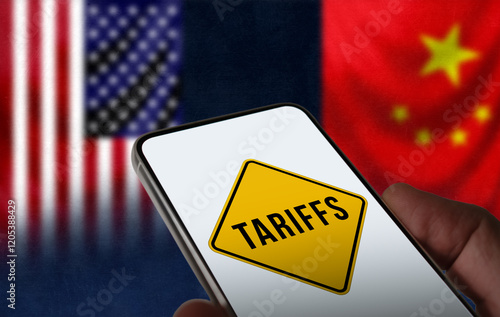 Tariffs between USA and China photo