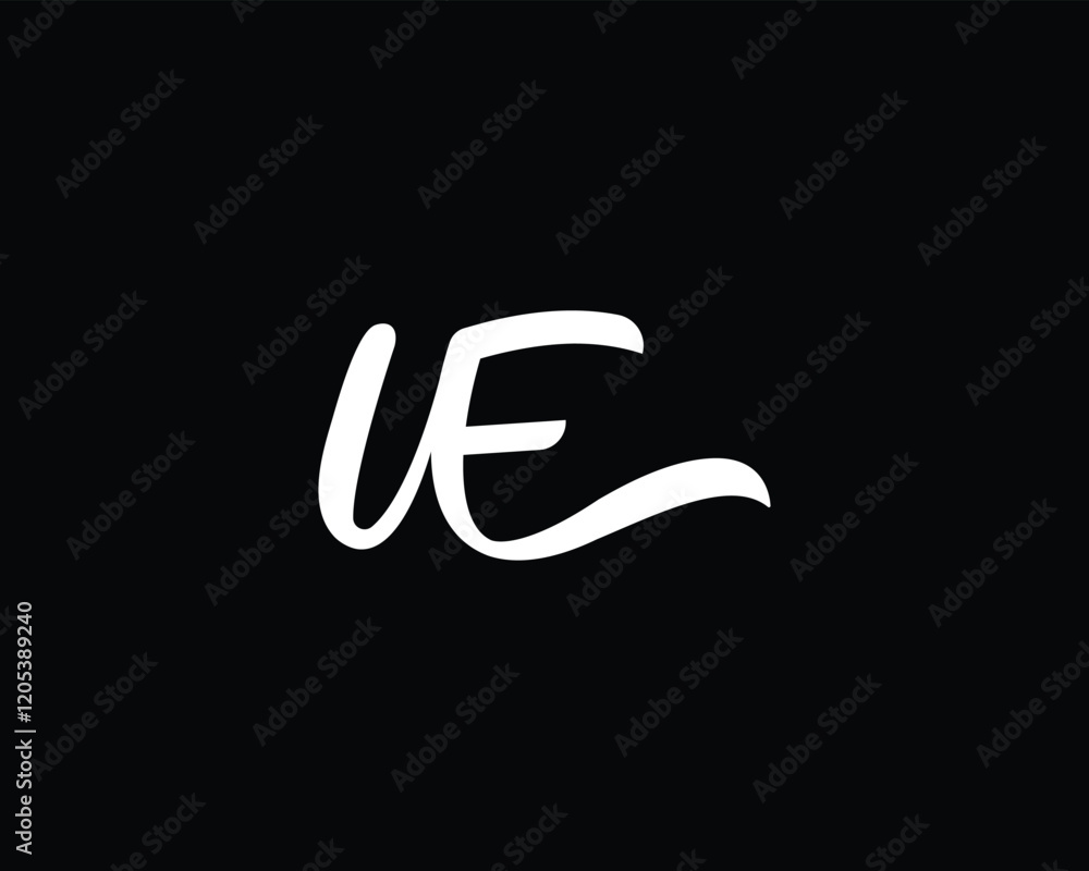 creative letter UE logo design template creative letter UE logo design template