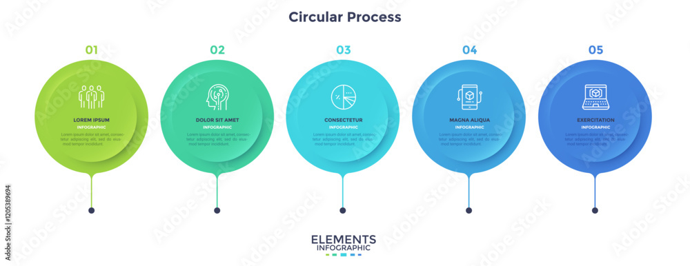 Naklejka premium Modern Infographic Vector Template