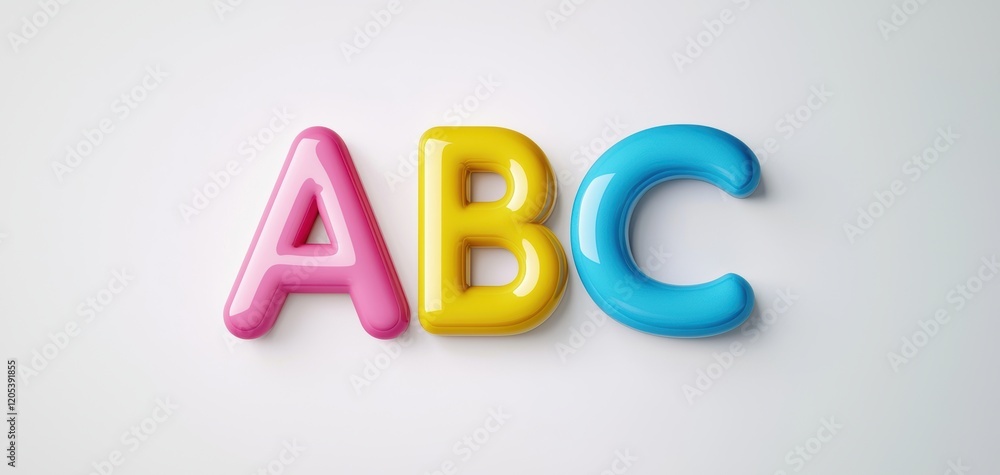 Colorful alphabet blocks displayed on white surface educational toys minimalistic environment top view learning concept Colorful alphabet blocks displayed on white surface educational toys minimalistic environment top view learning concept
