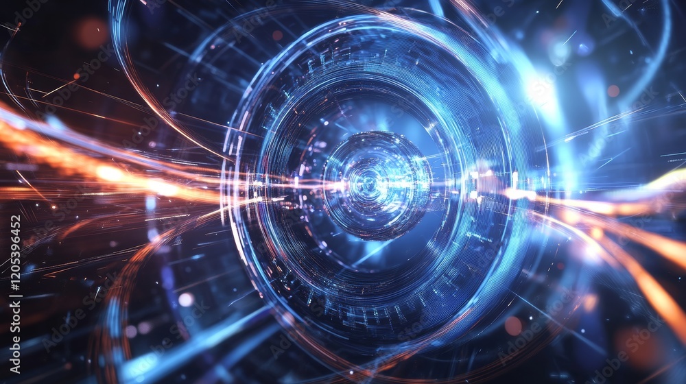 Obraz premium Realistic visualization of quantum computer qubits exploring the future of computing technology