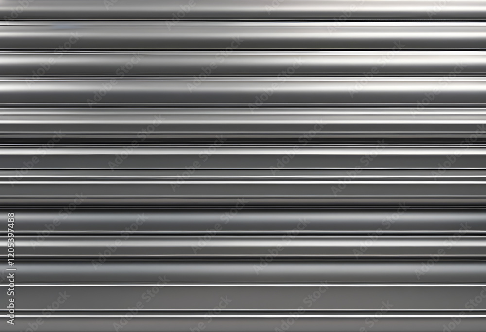 Obraz premium Corrugated brushed stainless steel sheet metal sheet wall texture background.
