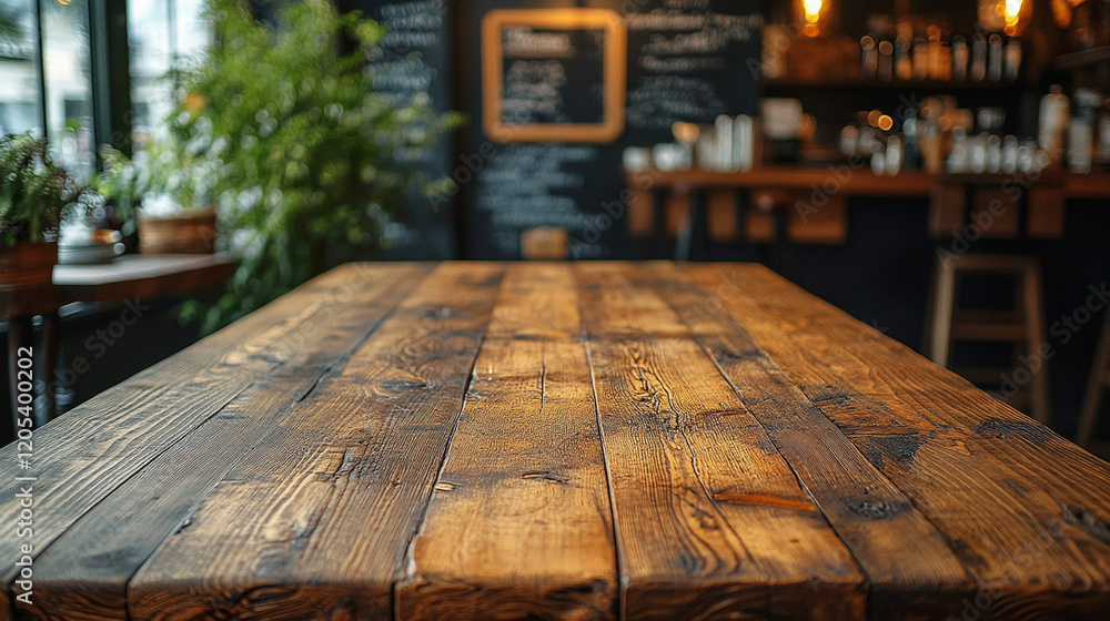 an empty wooden table top with a blurred background an empty wooden table top with a blurred background