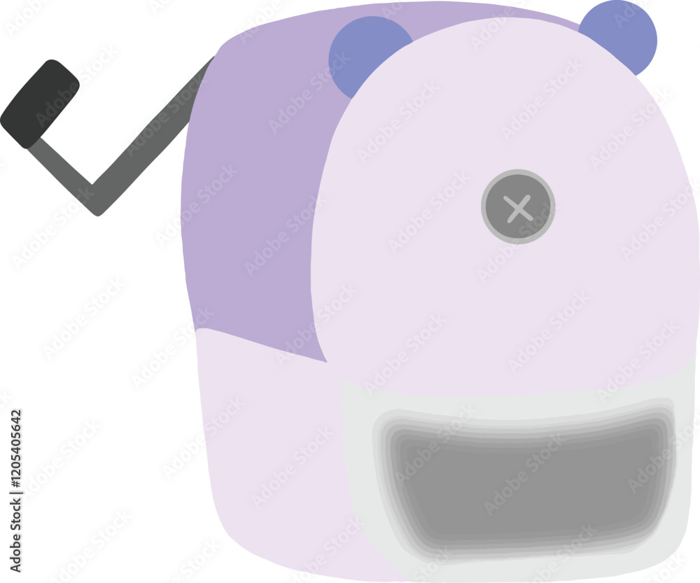 purple pencil sharpener on transparent background purple pencil sharpener on transparent background