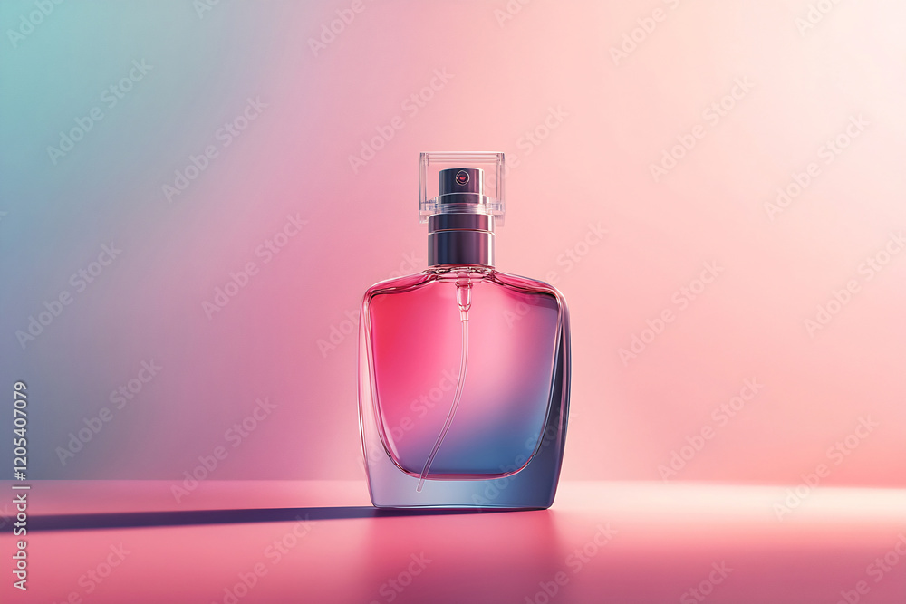 Gradient-colored perfume bottle Gradient-colored perfume bottle