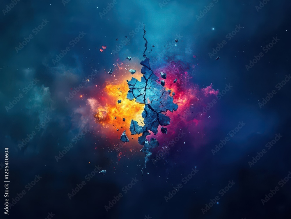Vibrant Colorful Explosion of Paint and Smoke Creating a Dynamic and Artistic Atmosphere Capturing Movement and Energy in a Creative Expression Vibrant Colorful Explosion of Paint and Smoke Creating a Dynamic and Artistic Atmosphere Capturing Movement and Energy in a Creative Expression