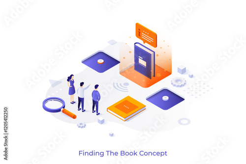 Modern Isometric Business Template. Vector