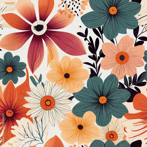 Floral colorful Pattern backgrounds