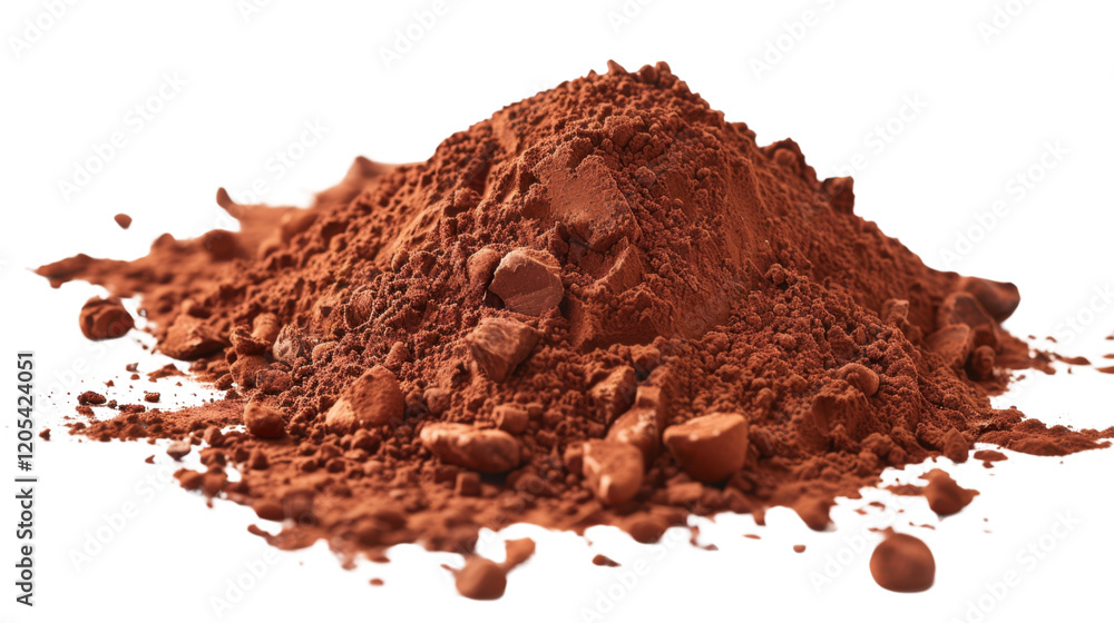 Cocoa powder on transparent background
Cocoa powder on transparent background