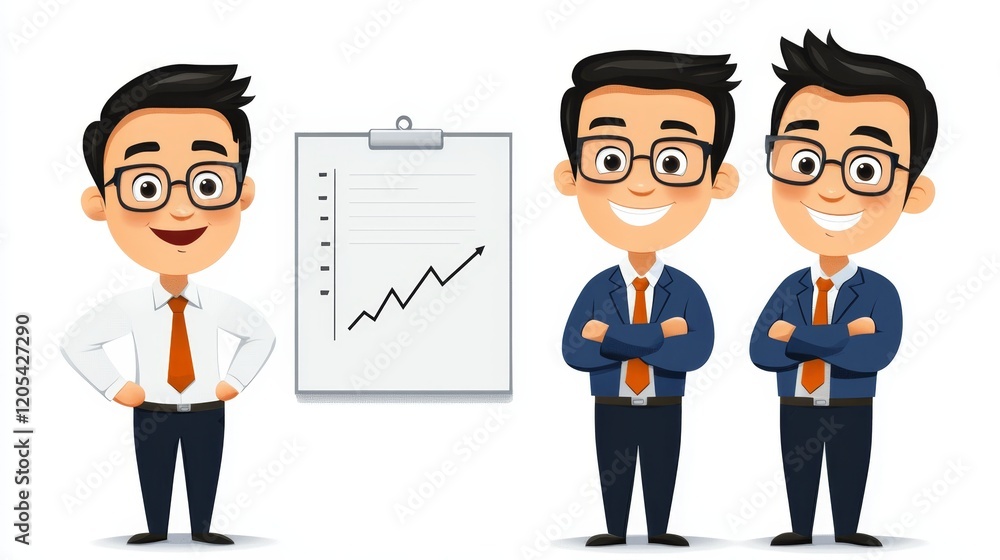 Financial Stability and Growth Concept with Dividend Distribution in Flat Design Illustration Financial Stability and Growth Concept with Dividend Distribution in Flat Design Illustration
