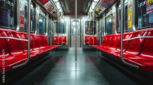 train in subway,Empty Subway Car Interior: 3D Rendering of a Metro Car's Spacious Design, Inside empty subway car, metro car empty interior 3d rendering