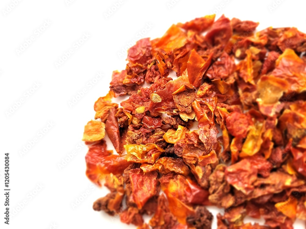 Dried and chopped pieces of aromatic tomatoes. Dried and chopped pieces of aromatic tomatoes.