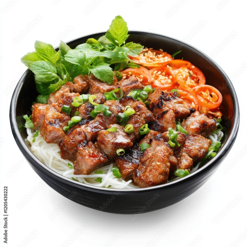 Vietnamese Bun Cha with Grilled Pork Vietnamese Bun Cha with Grilled Pork
