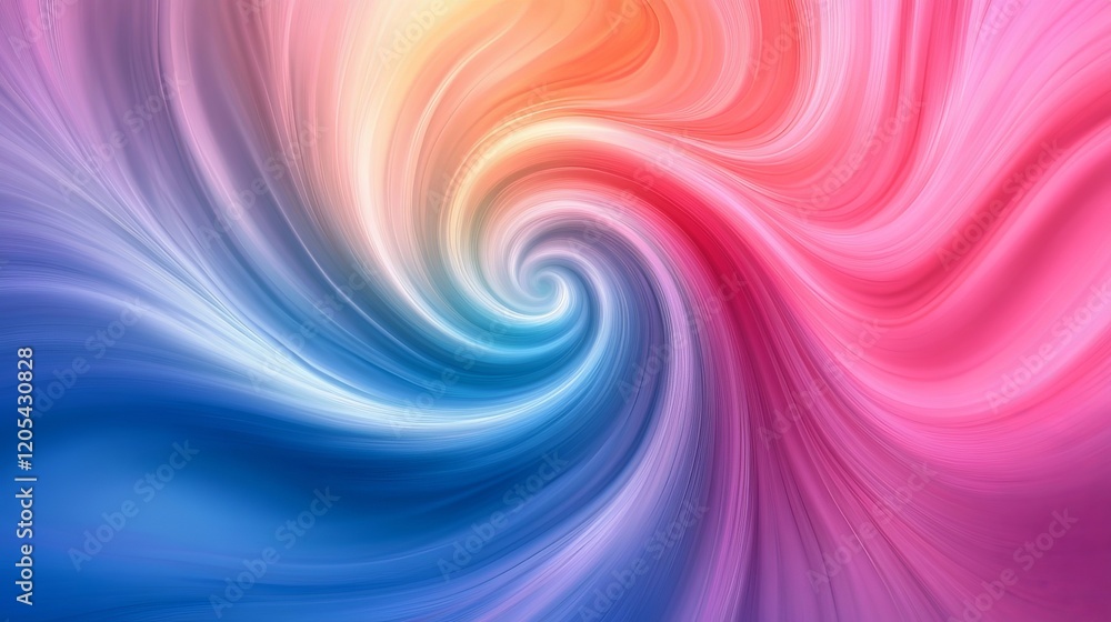 Obraz premium Blurred pastel gradient, colorful swirl pattern, Generative AI