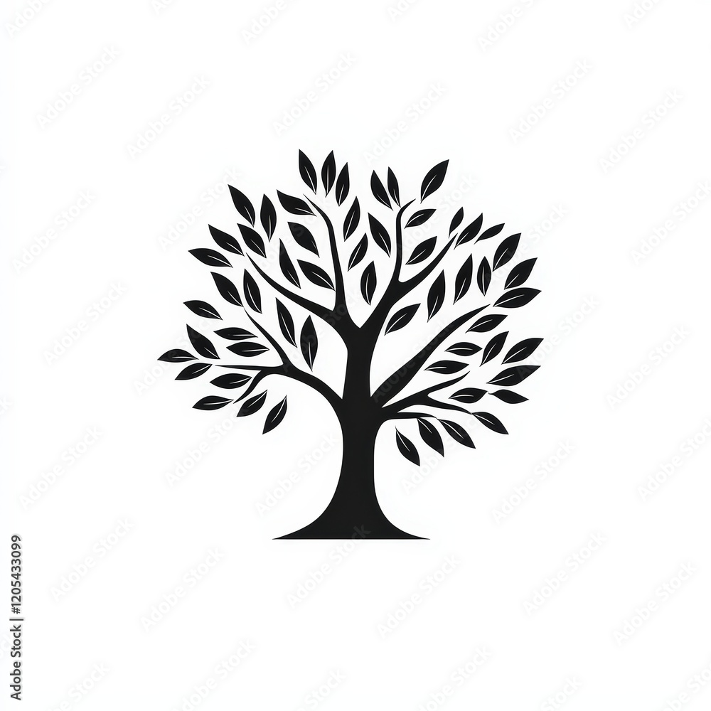 Naklejka premium Design of tree logo icon symbol illustration isolated on white background