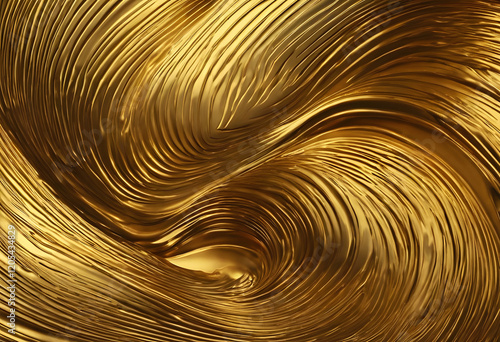 Gold metal abstract luxury background banner. Matte bronze texture with noise. photo