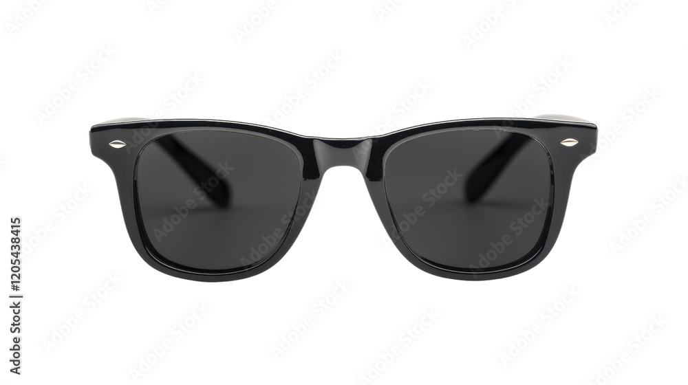 Black sunglasses on transparent background Black sunglasses on transparent background