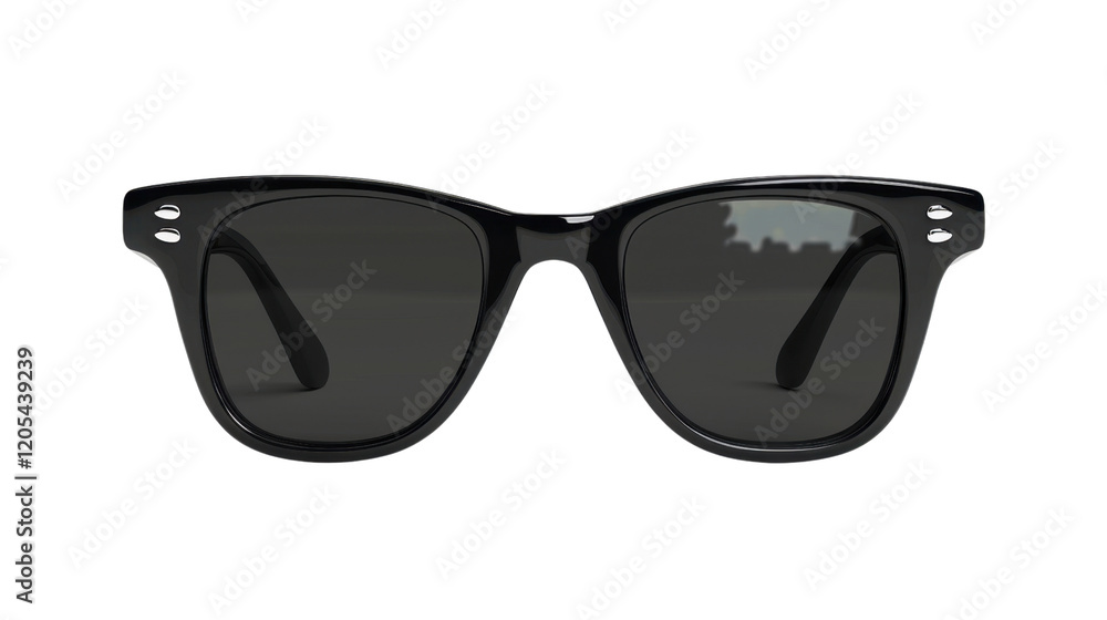 Black sunglasses on transparent background Black sunglasses on transparent background