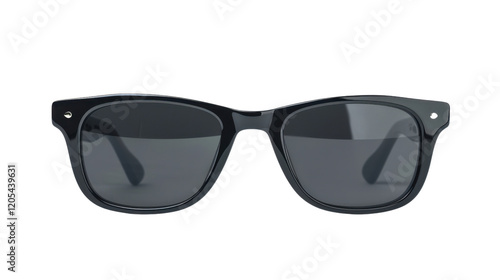 Black sunglasses on transparent background