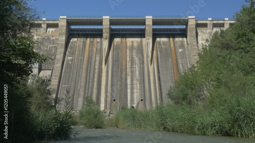 Wallpaper Mural Concrete dam from the Sant Ponç lake in Catalonia Torontodigital.ca