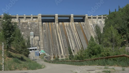 Wallpaper Mural Concrete dam from the Sant Ponç lake in Catalonia Torontodigital.ca
