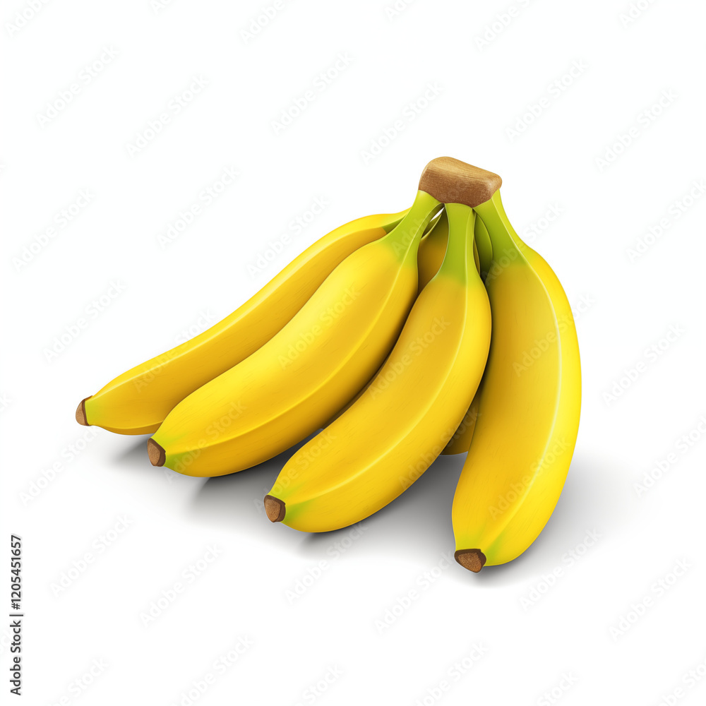 Banana brush, icon, on a white background, color image, minimalism, close-up, concept, snack Banana brush, icon, on a white background, color image, minimalism, close-up, concept, snack
