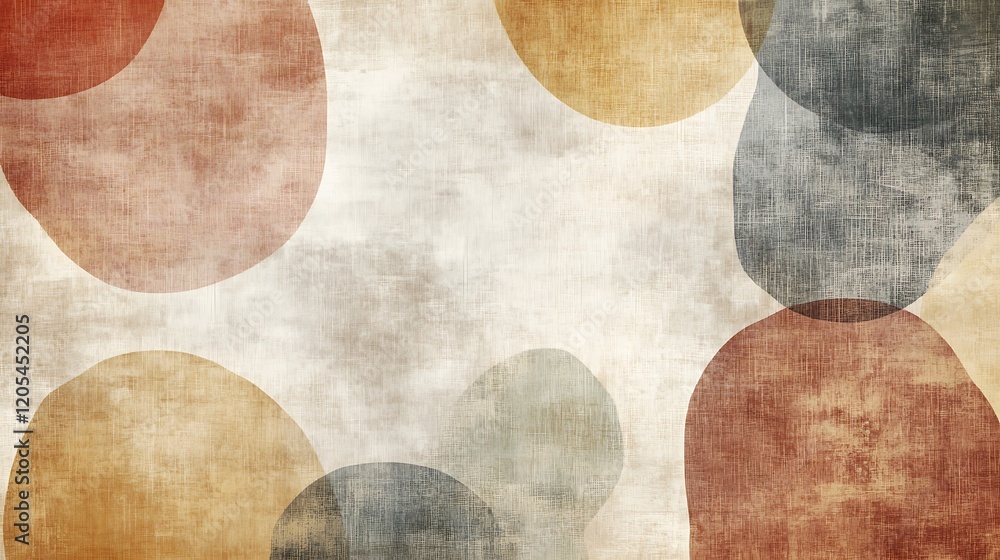 Abstract Earthy Tones Oval Shapes Pattern Background Abstract Earthy Tones Oval Shapes Pattern Background