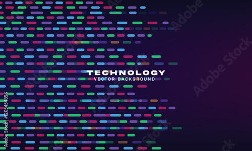 Chromosome DNA Science and data technology digital abstract DNA gel run background design