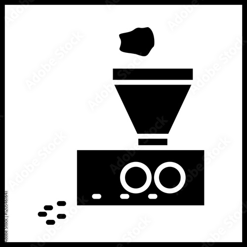 Ore Crusher Icon Design
