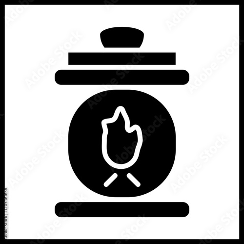 Smelting Furnace Icon Design