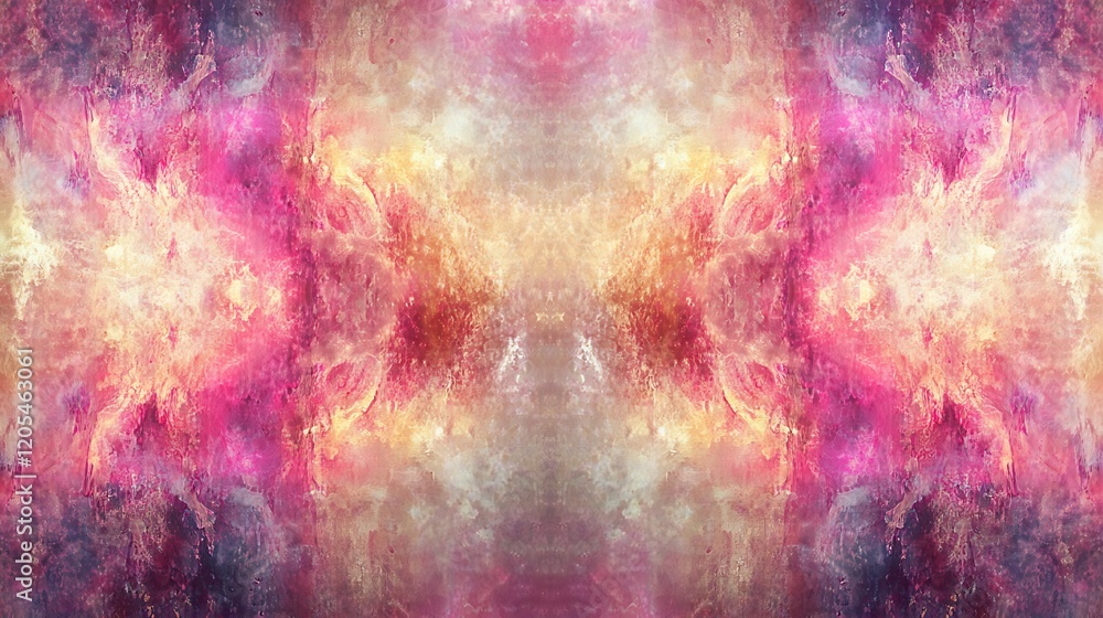 Abstract Pink and Gold Swirl Painting Artwork Abstract Pink and Gold Swirl Painting Artwork
