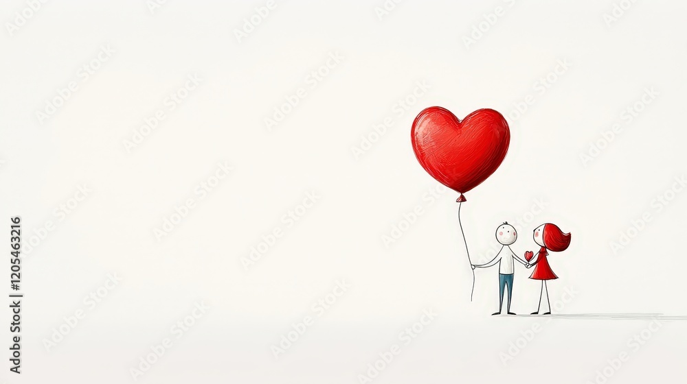 Romantic Couple Holding Heart Balloon with Soft Background for Love and Relationship Themes Romantic Couple Holding Heart Balloon with Soft Background for Love and Relationship Themes