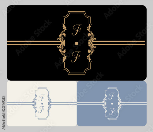 This invitation logo has an elegant and luxurious design, dominated by the color gold which symbolizes prosperity, friendship, and warmth. In the center of the logo, there are the initials or monogram photo