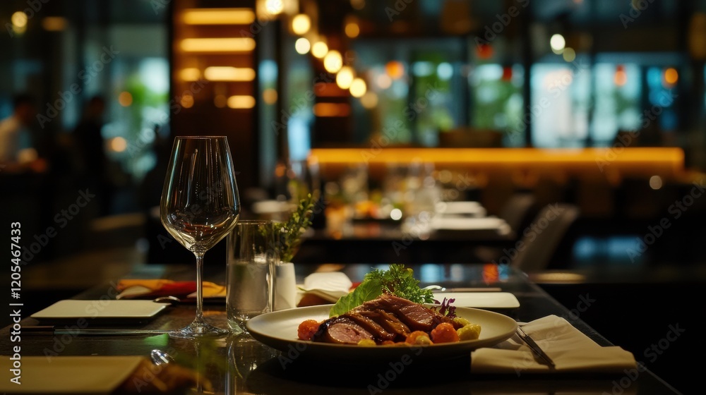 Perfectly cooked roasted duck with succulent slices, paired with light and refreshing vegetables for contrast Perfectly cooked roasted duck with succulent slices, paired with light and refreshing vegetables for contrast