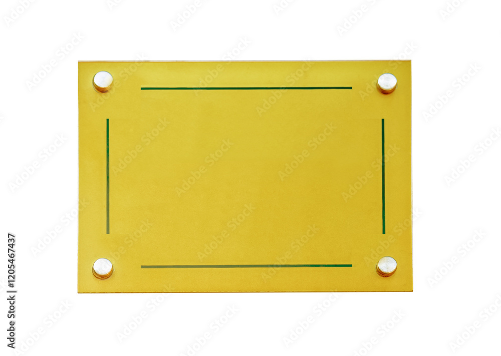 Plaque professionnelle de porte en plexiglass doré Plaque professionnelle de porte en plexiglass doré