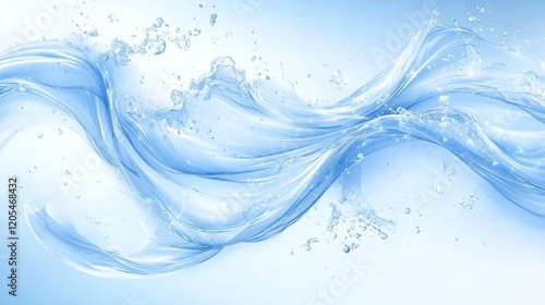 Wallpaper Mural Abstract Blue Water Waves with Bubbles Background Image Torontodigital.ca