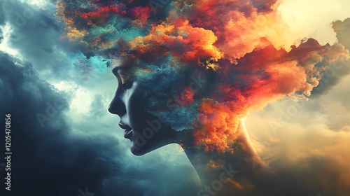 Surreal Abstract Representation of Mental Turbulence