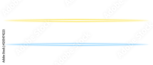 Glow gold line, Glowing golden neon line isolated on transparent background. flash, light ray effect, Sparkling luxury gold luminous line. gold neon line border frame decoration. design elements, PNG 