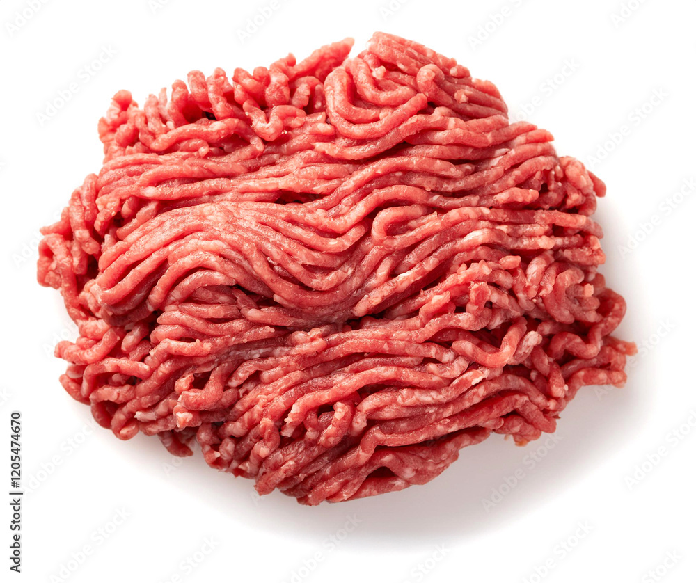 生の牛肉の挽肉(raw minced beef meat on white background)
生の牛肉の挽肉(raw minced beef meat on white background)