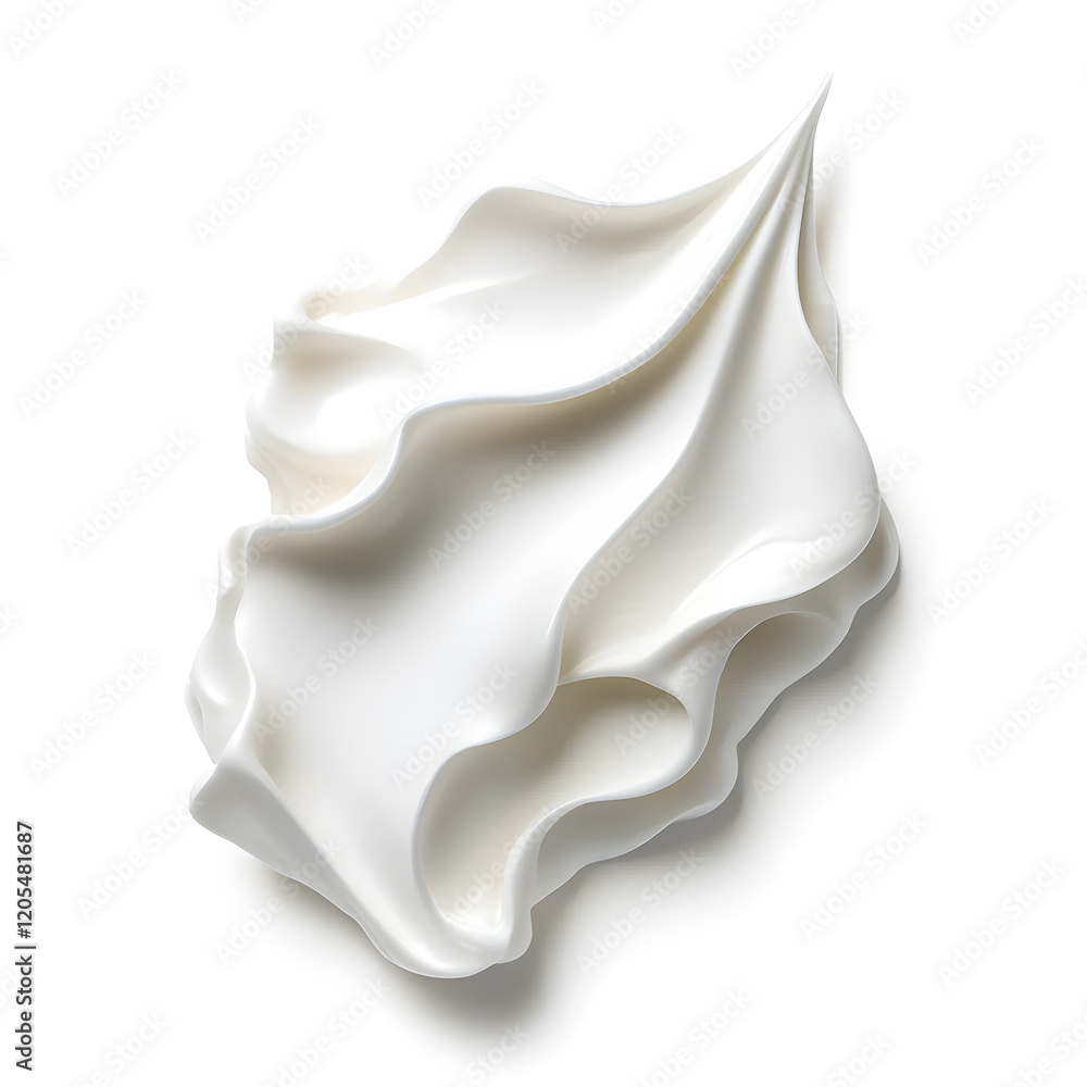 3d realistic whipped white cream or meringue isolated on white background. Meringue swirls, realistic bakery mousse 3d realistic whipped white cream or meringue isolated on white background. Meringue swirls, realistic bakery mousse