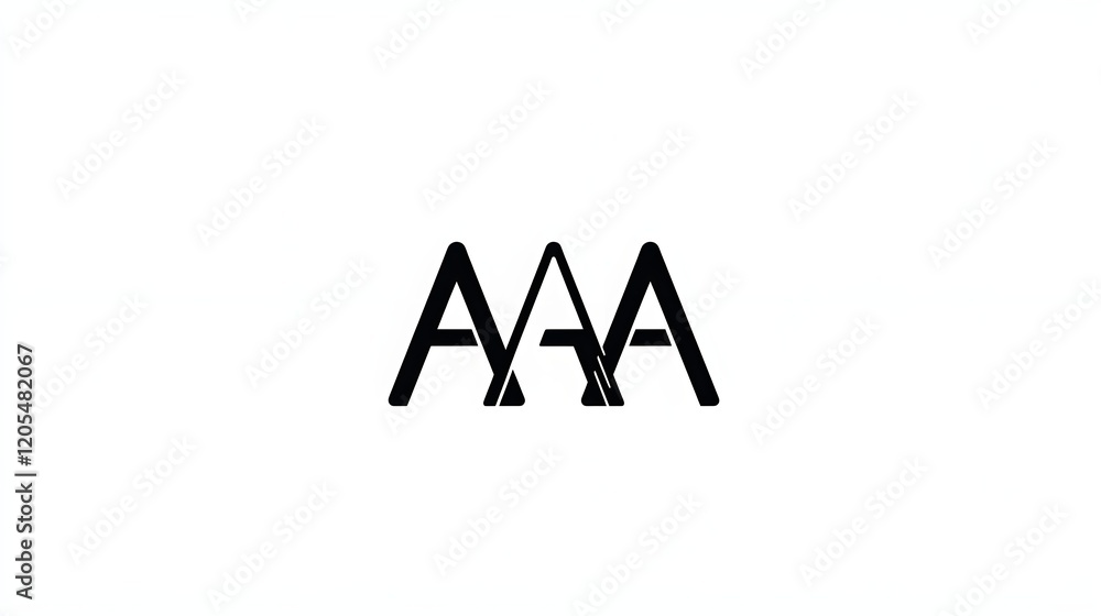Sleek and Professional Logo Design Featuring AAA for Branding Use Sleek and Professional Logo Design Featuring AAA for Branding Use